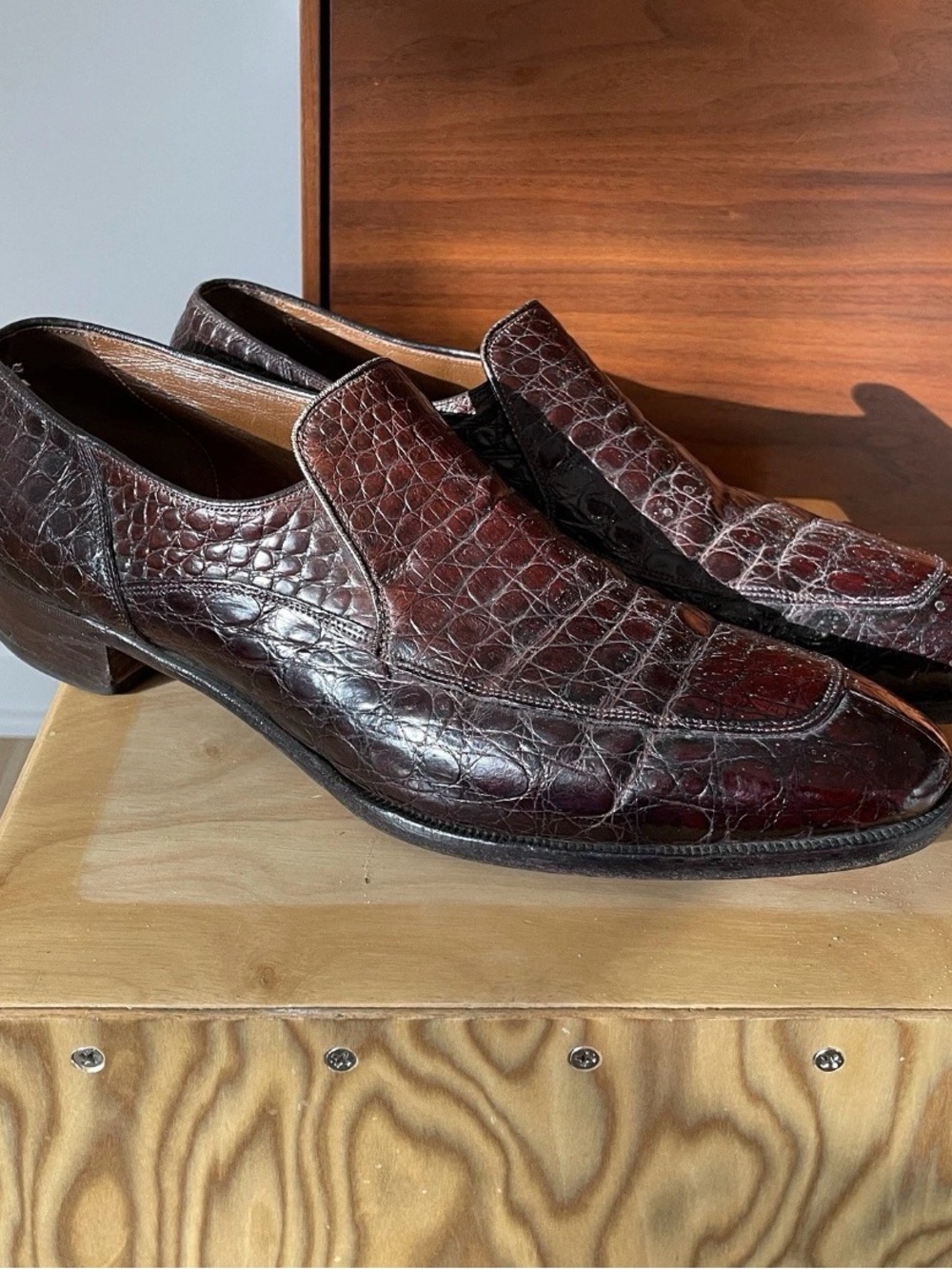 Vintage Stetson Genuine Alligator Shoes Men’s 11.5 2A/B Width